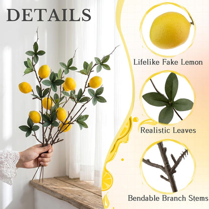 5 Pcs Fake Peach Branch Decoration Mini Artificial Peaches Fruit Stem Bouquet Realistic Lifelike Simulation Branches Model for Vase Window Display