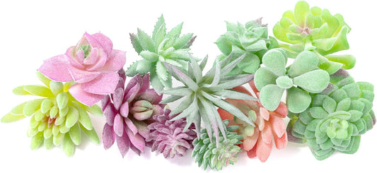 12 Pack Faux Artificial Succulents, Mini Fake Plants for Home Decor