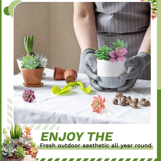 12 Pack Faux Artificial Succulents, Mini Fake Plants for Home Decor