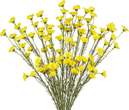 10 Pcs Artificial Wildflowers with Stems Bulk Silk Spring Flowers 21 Inch Fake Forsythia Branches White Faux Wildflowers Floral Arrangements for Home Decor Indoor Outdoor Wedding Centerpieces