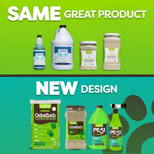 ® Artificial Turf Cleaner & Pet Odor Eliminator Premium Bundle – 8LBS OdorZorb, 1 Gal PE-51, 32oz PE-51 w/Nozzle – for Turf, Grass, Litter Box – Organic & Natural