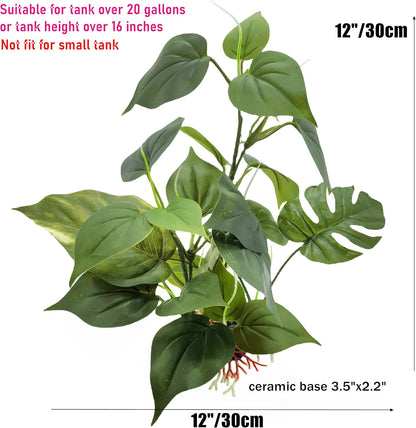 Artificial Fish Tank Plants Aquarium Plant Aquatic Water Grass Foreground Decor (1PC Green)