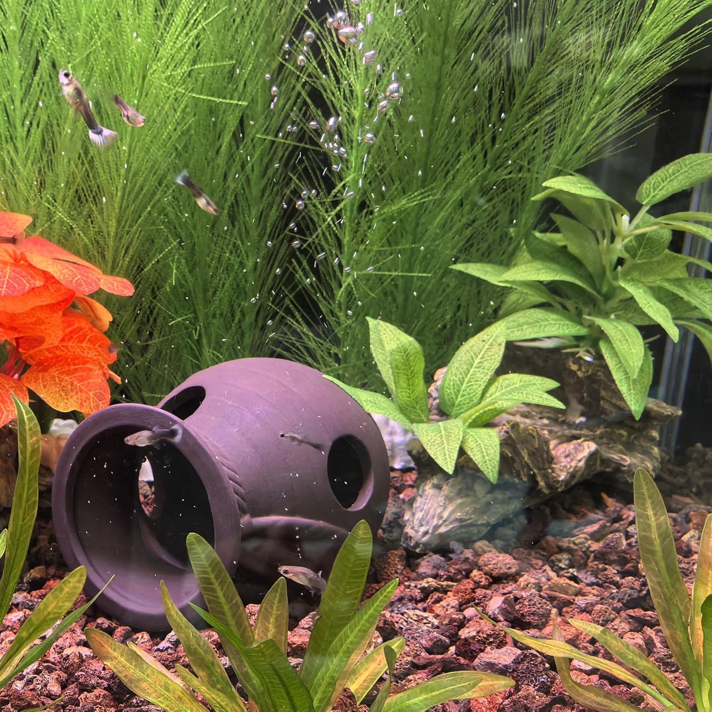 Artificial Fish Tank Plants Aquarium Plant Aquatic Water Grass Foreground Decor (1PC Green)