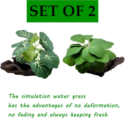 Artificial Fish Tank Plants Aquarium Plant Aquatic Water Grass Foreground Decor (1PC Green)