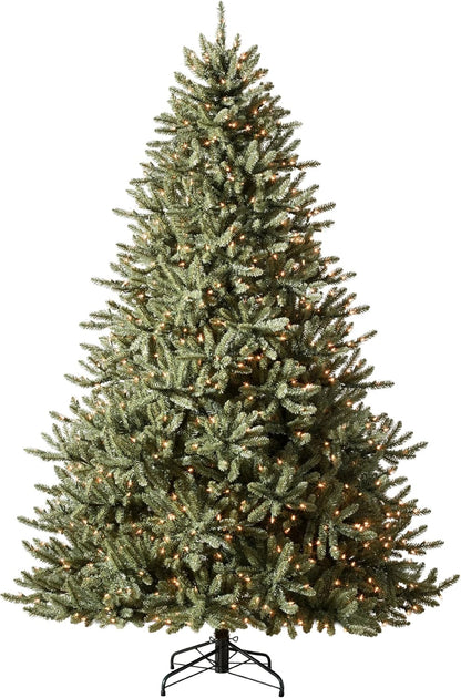 6.5ft Pre-Lit Classic Blue Spruce - Artificial Christmas Tree with 2,144+ Tips, 700 Clear LED Lights, Easy Plug Technology & Premium Stand for Indoor Holiday Decorating