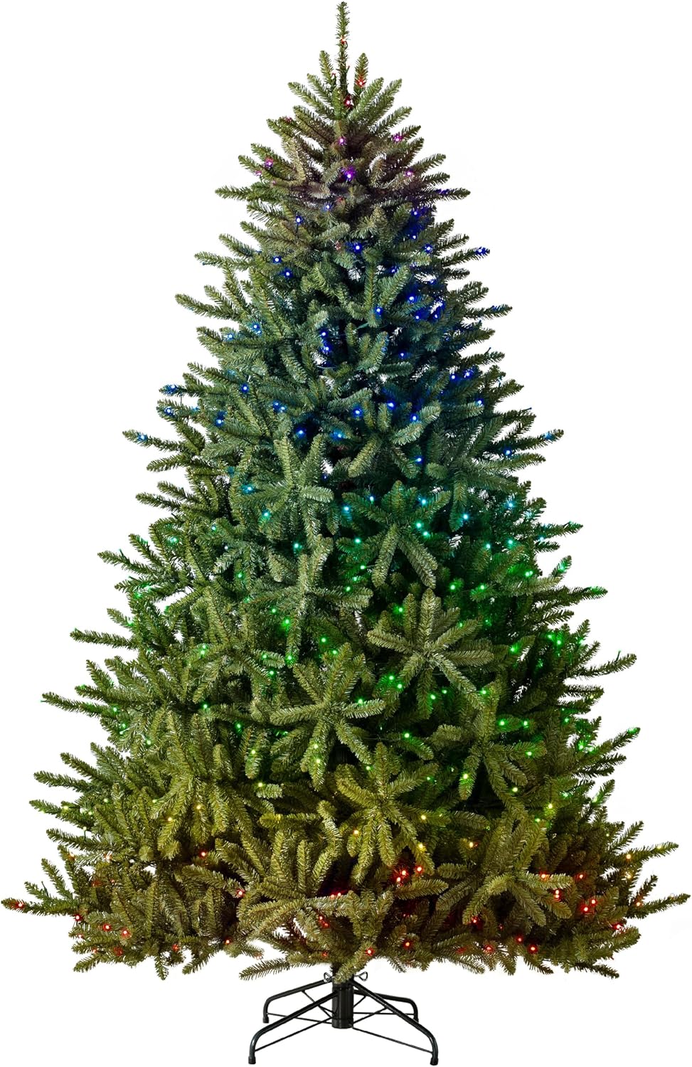 6.5ft Pre-Lit Classic Blue Spruce - Artificial Christmas Tree with 2,144+ Tips, 700 Clear LED Lights, Easy Plug Technology & Premium Stand for Indoor Holiday Decorating
