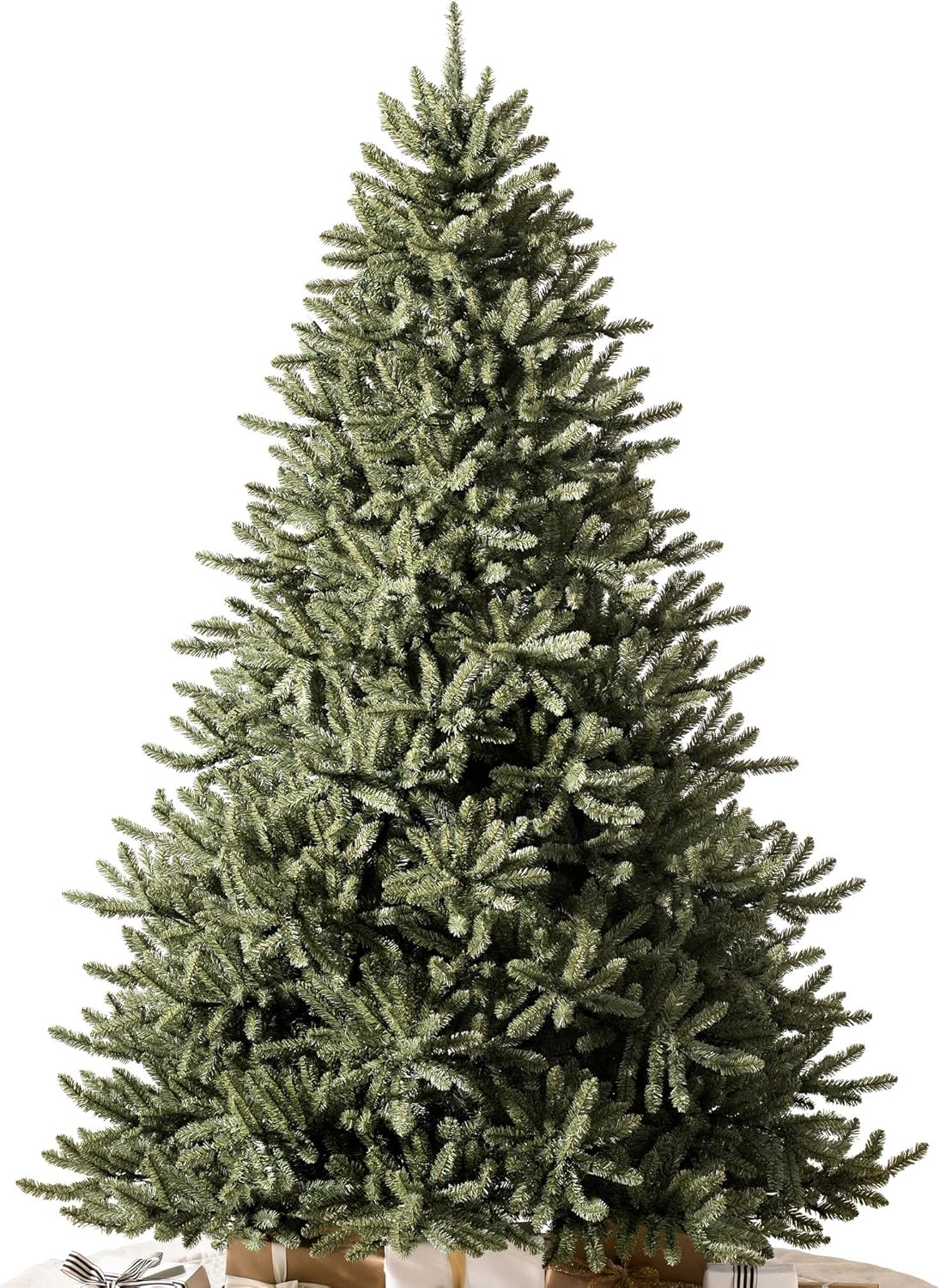 6.5ft Pre-Lit Classic Blue Spruce - Artificial Christmas Tree with 2,144+ Tips, 700 Clear LED Lights, Easy Plug Technology & Premium Stand for Indoor Holiday Decorating