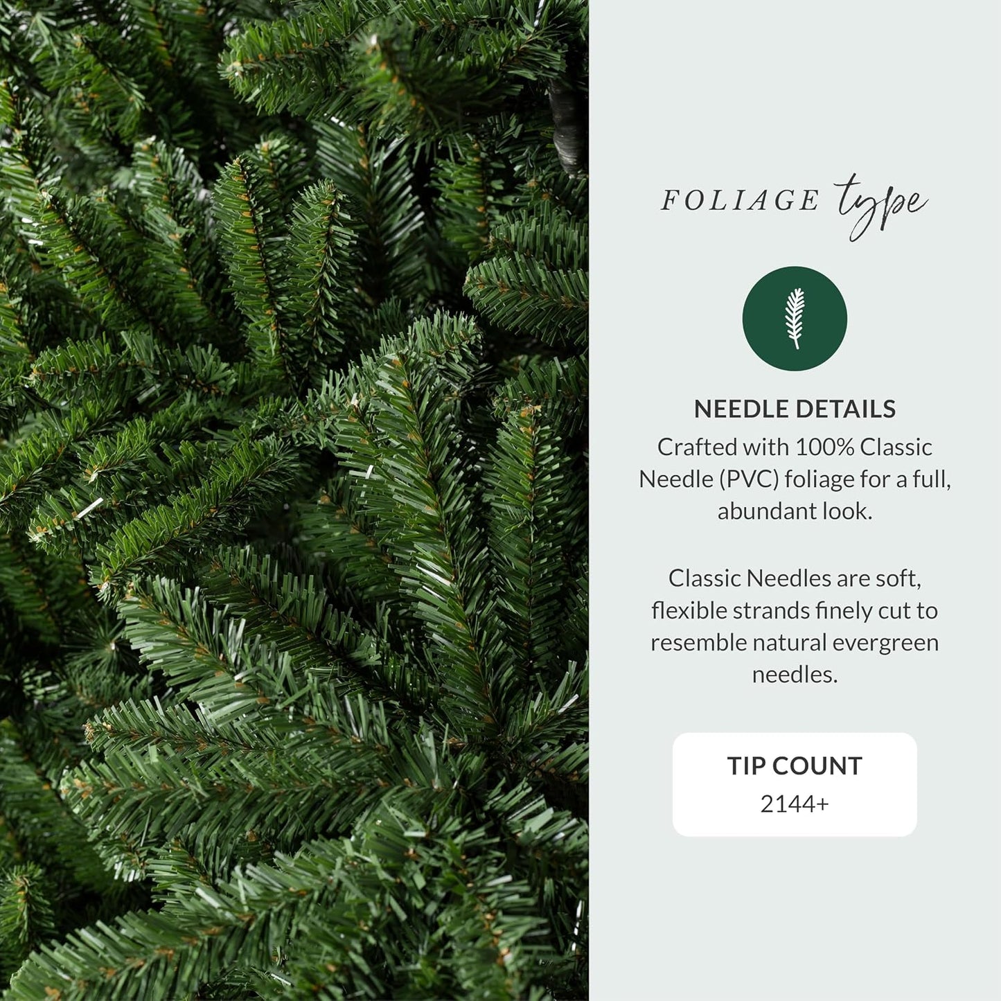 6.5ft Pre-Lit Classic Blue Spruce - Artificial Christmas Tree with 2,144+ Tips, 700 Clear LED Lights, Easy Plug Technology & Premium Stand for Indoor Holiday Decorating