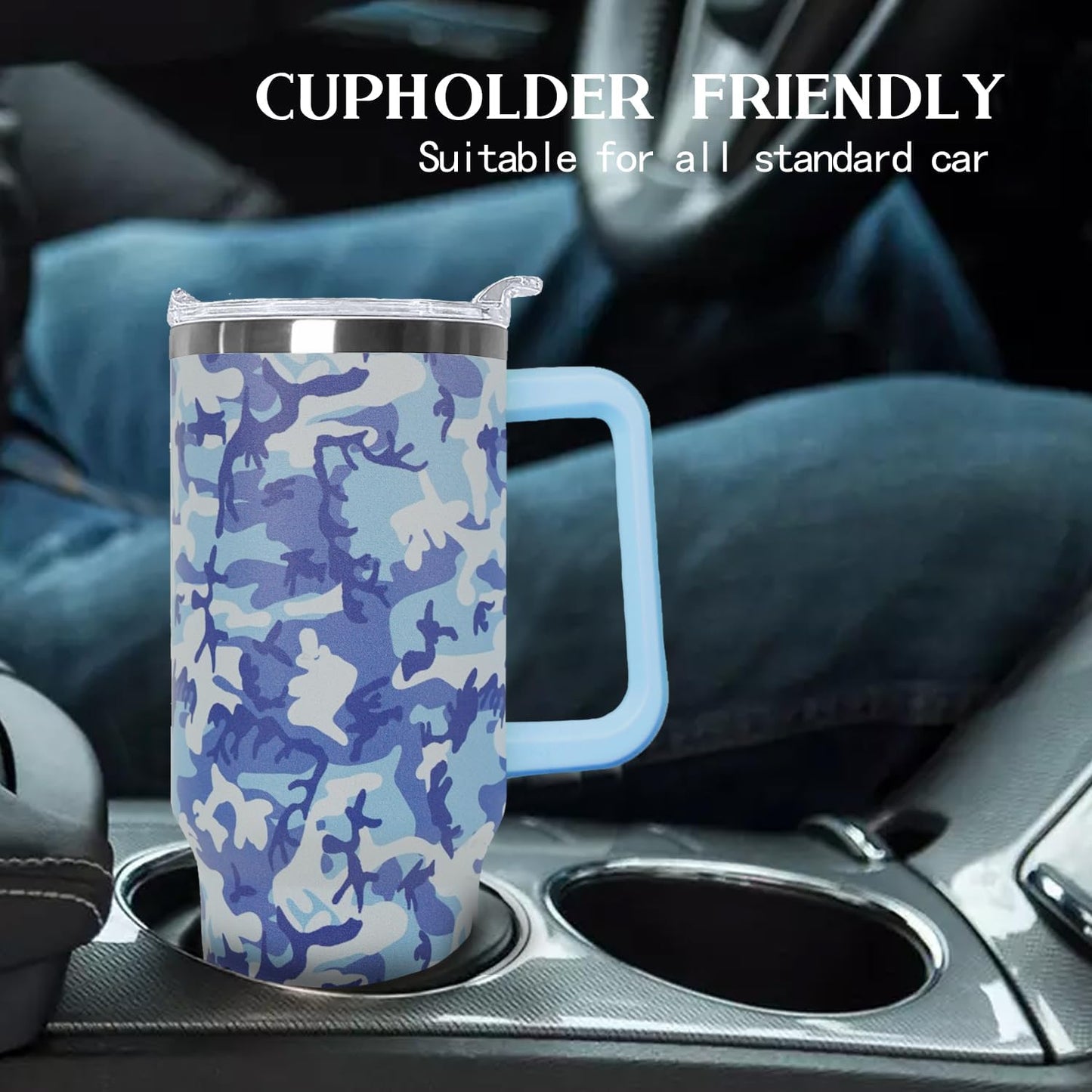 Ceovfoi 40 oz Lemon Print Stainless Steel Tumbler With Lid and Straw - Yellow Coffee Travel Mug Cup Water Bottle - Gifts for Lemon Lovers