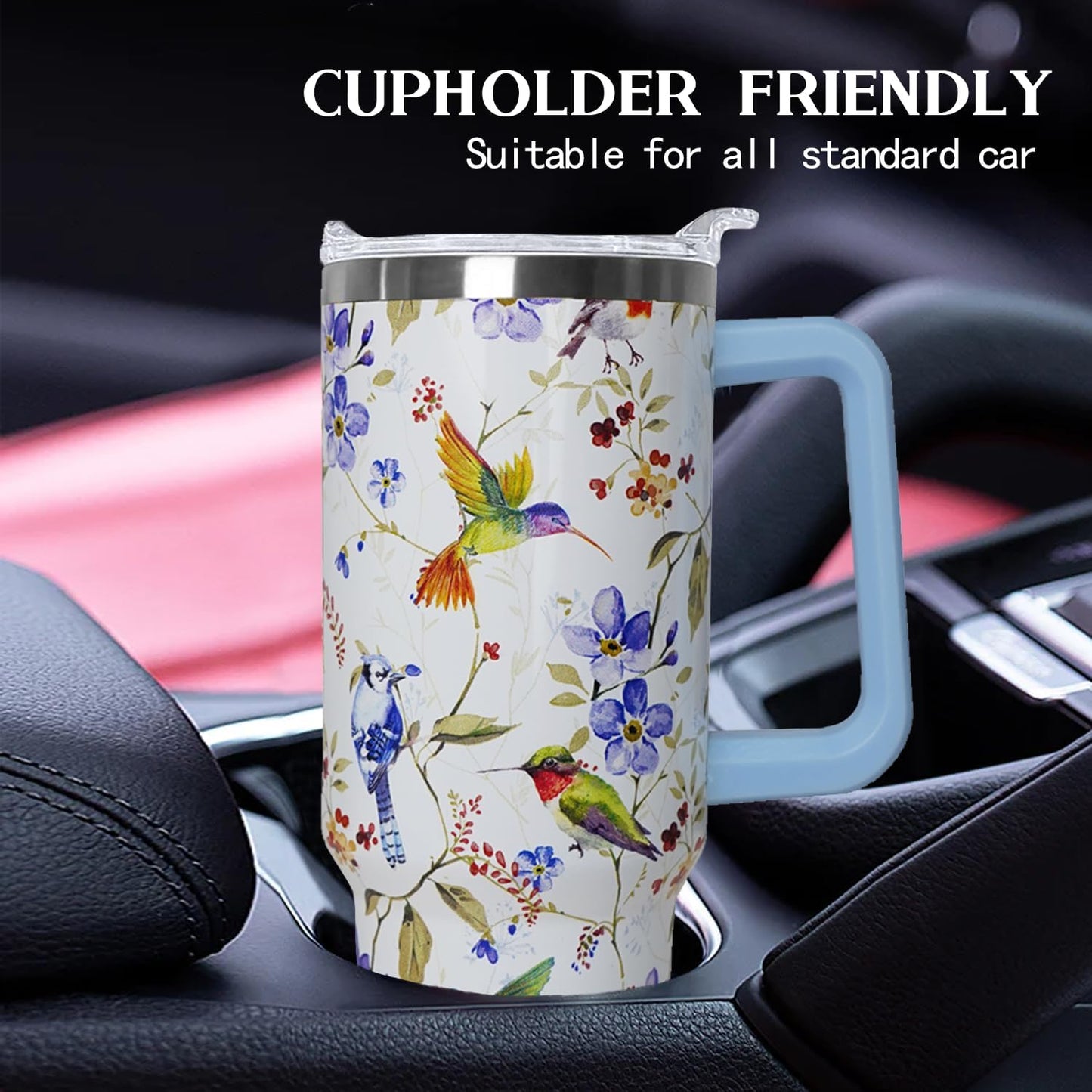 Ceovfoi 40 oz Lemon Print Stainless Steel Tumbler With Lid and Straw - Yellow Coffee Travel Mug Cup Water Bottle - Gifts for Lemon Lovers