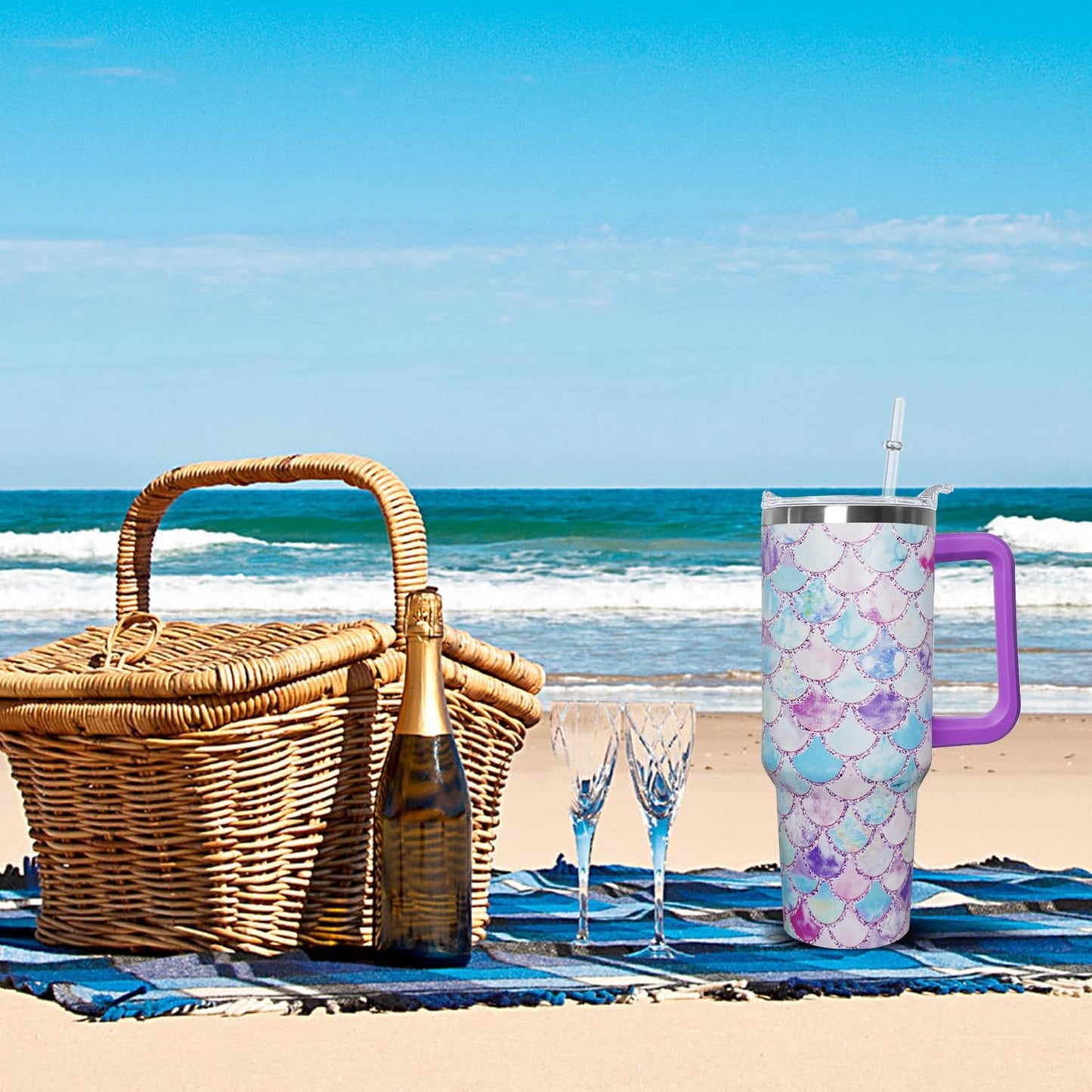 Ceovfoi 40 oz Lemon Print Stainless Steel Tumbler With Lid and Straw - Yellow Coffee Travel Mug Cup Water Bottle - Gifts for Lemon Lovers