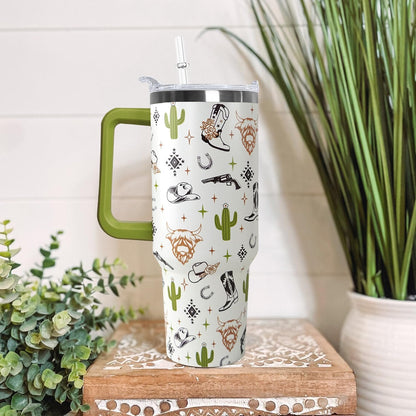 Ceovfoi 40 oz Lemon Print Stainless Steel Tumbler With Lid and Straw - Yellow Coffee Travel Mug Cup Water Bottle - Gifts for Lemon Lovers