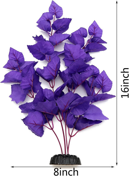 ALEGI Silk Aquarium Plants, 12 Inch Artificial Silk Plants Decorations