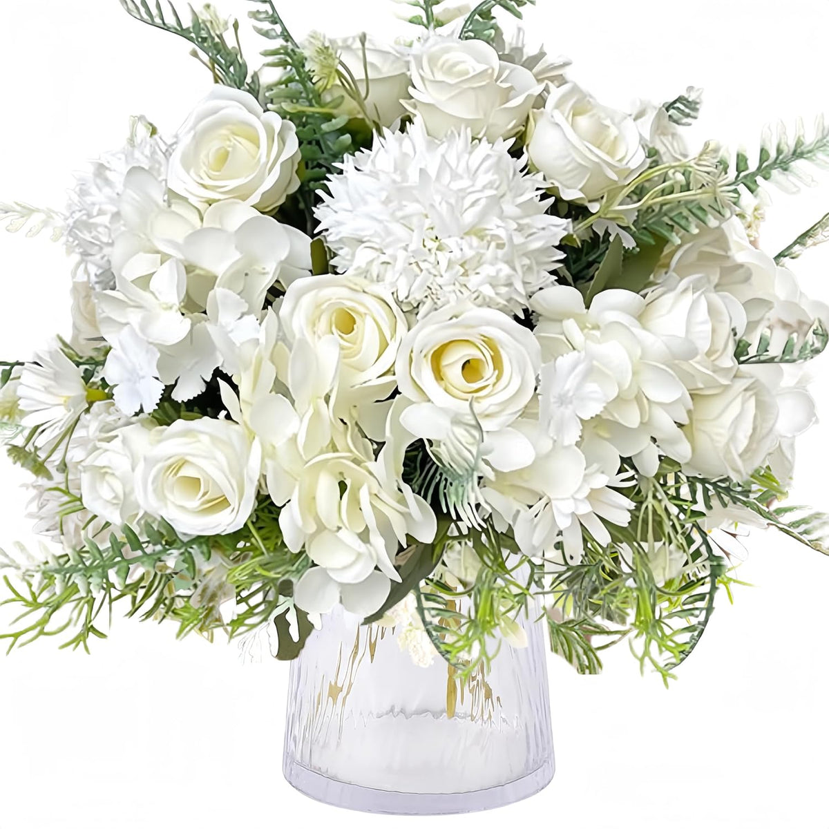Artificial Peony Flowers, Light Pink Silk Fake Peonies Bouquet