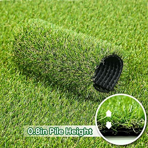 Artificial Grass Outdoor Rug, Synthetic Turf for Dog, Patio 6x8 ft