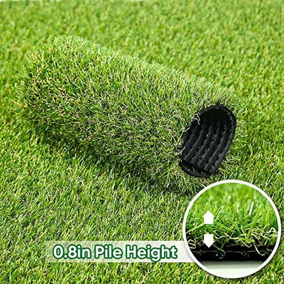 Artificial Grass Outdoor Rug, Synthetic Turf for Dog, Patio 6x8 ft