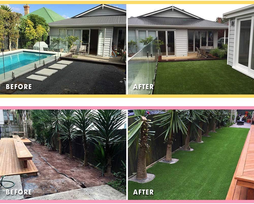 Artificial Grass Outdoor Rug, Synthetic Turf for Dog, Patio 6x8 ft