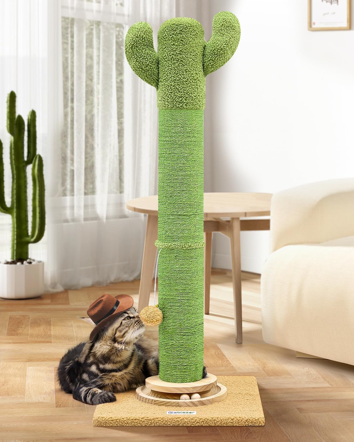 Extra Thick Cactus Scratching Posts for Indoor Large Cats, SC37