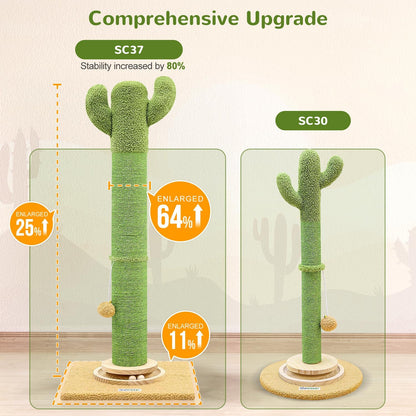 Extra Thick Cactus Scratching Posts for Indoor Large Cats, SC37