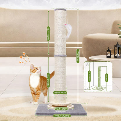 Extra Thick Cactus Scratching Posts for Indoor Large Cats, SC37
