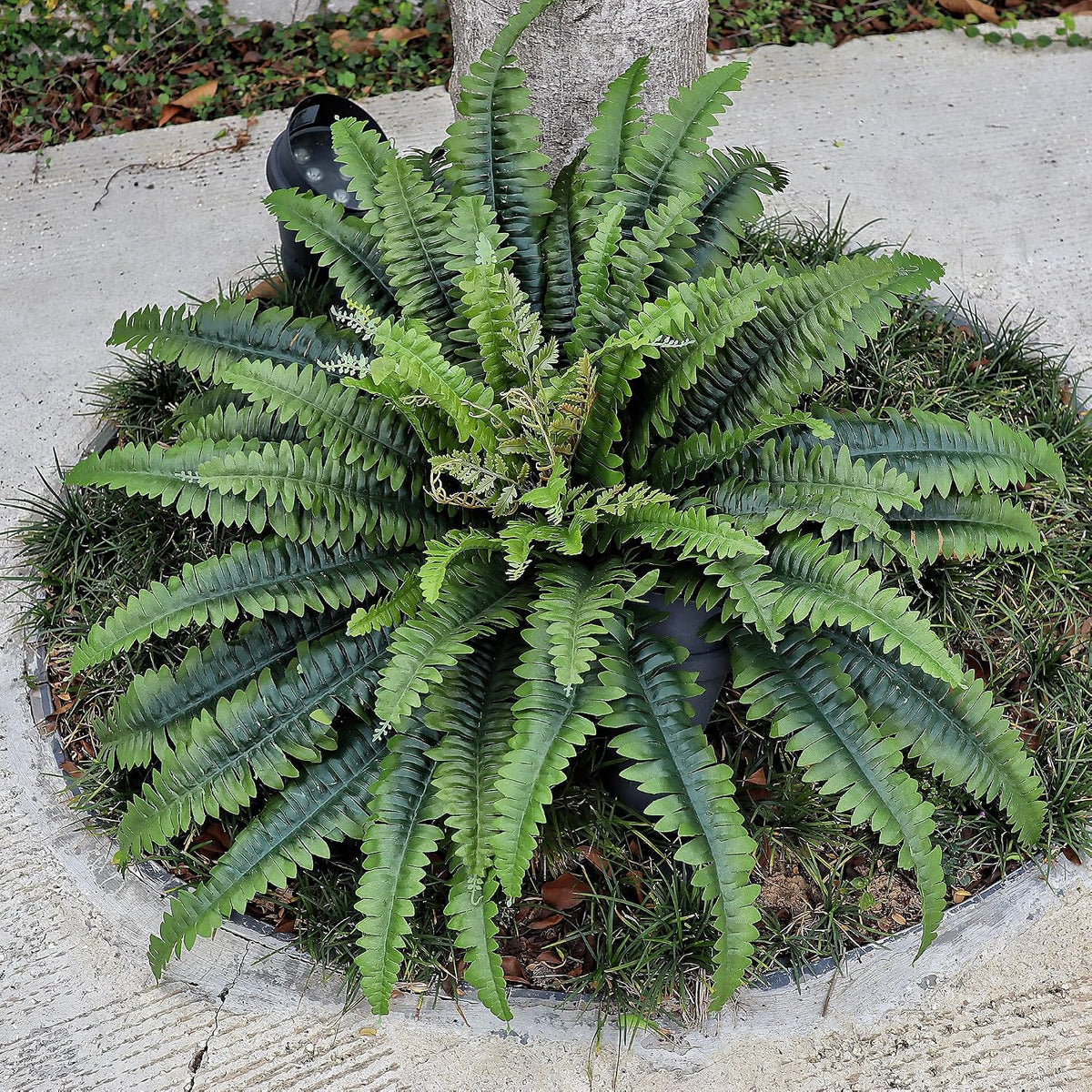 Artificial Ferns for Outdoors & Indoors, 51in Large Fake Ferns Plants