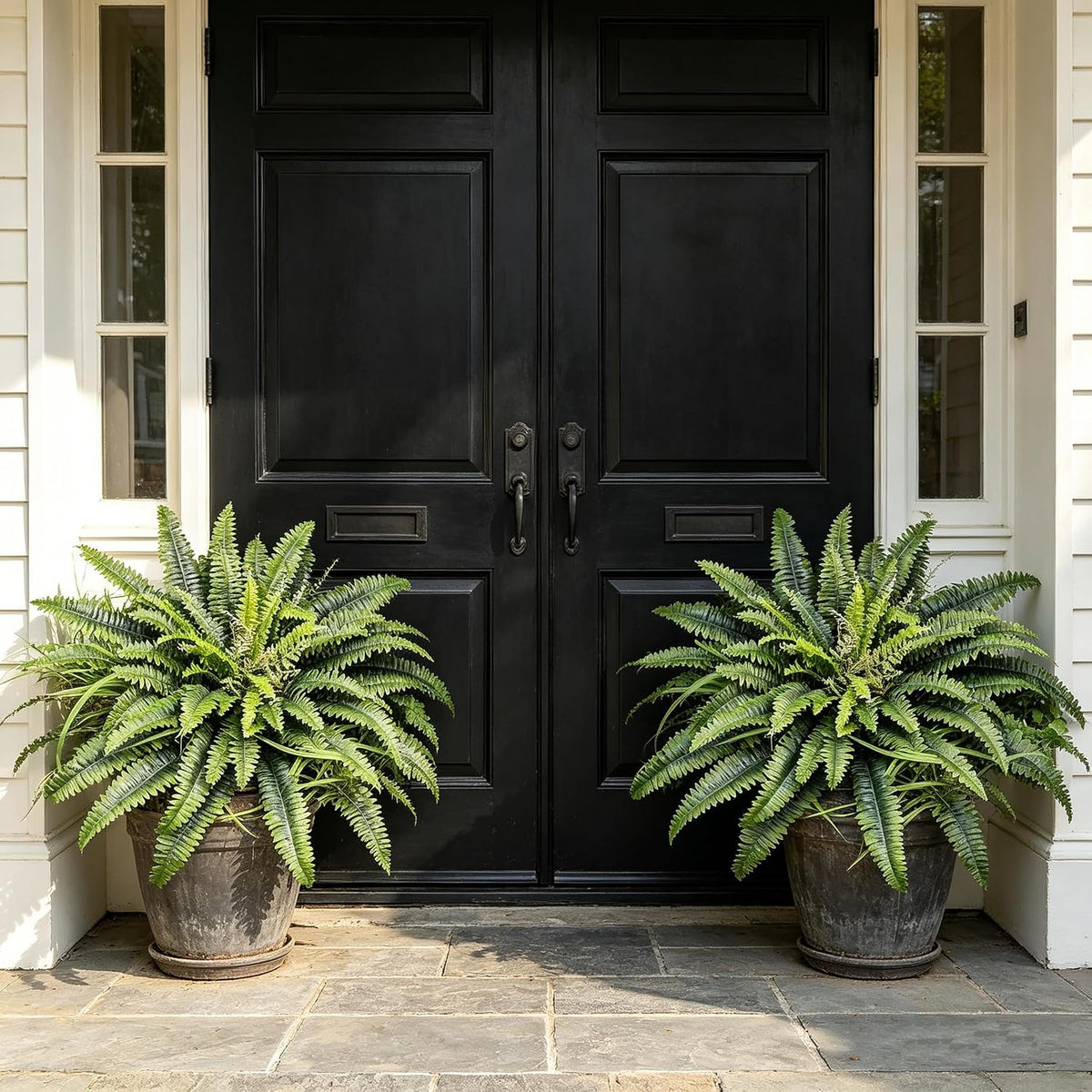 Artificial Ferns for Outdoors & Indoors, 51in Large Fake Ferns Plants