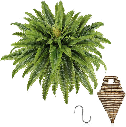 Artificial Ferns for Outdoors & Indoors, 51in Large Fake Ferns Plants