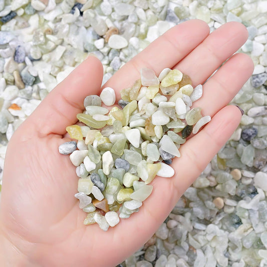 Succulent and Cactus Bonsai DIY Rocks, Jade Bean Pebbles, Natural Decorative Polished Stones Vase Fillers Gravel for Plants，Terrarium, Fairy Gardening, Indoor Outdoor Decor Ornamental Stones.