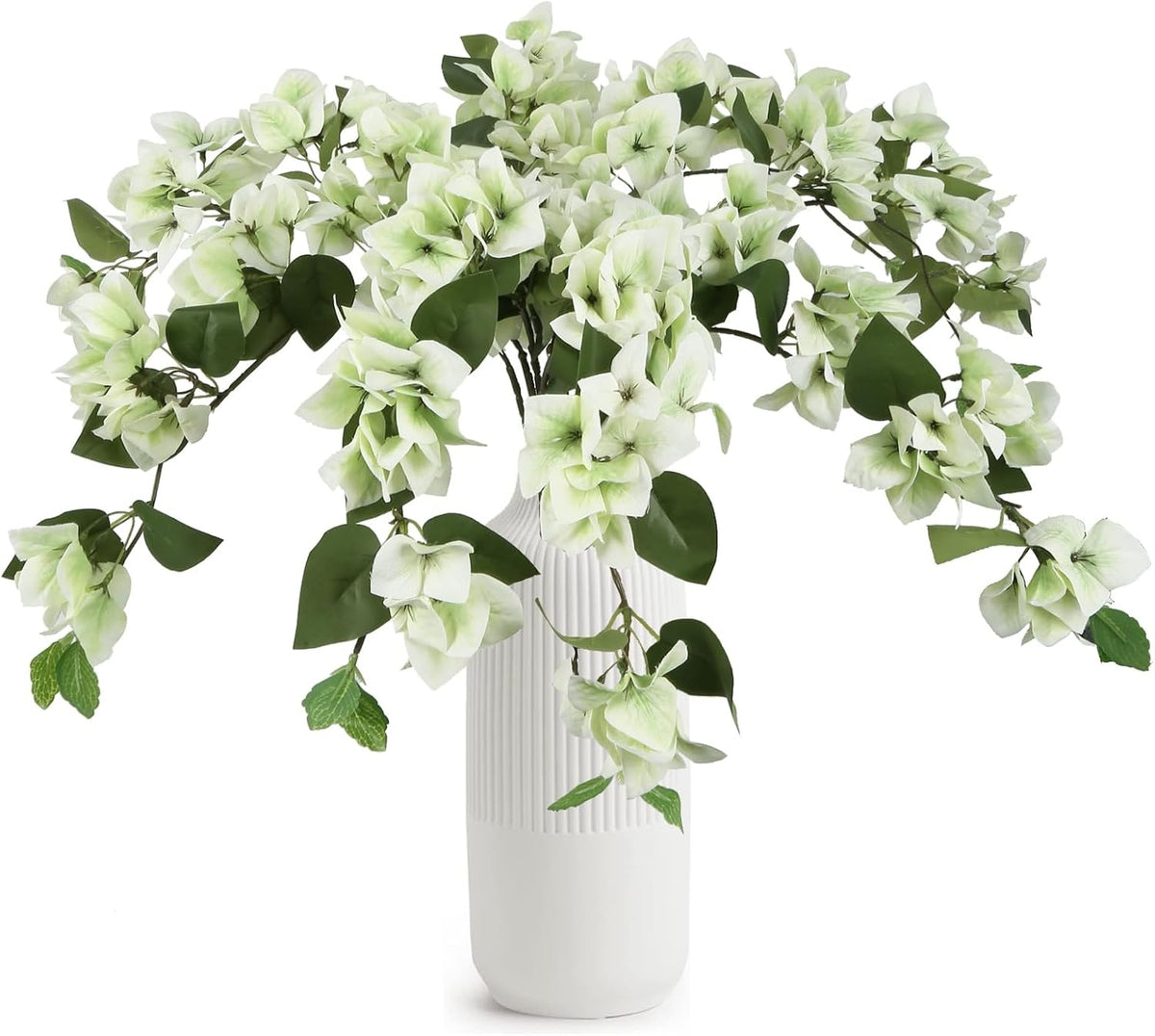 Lilac Flowers Artificial Bougainvillea 8 PCS Realistic Faux Bougainvillea Light Purple Silk Flowers 29.9" Long Stem Flowers for Tall Vase Home Wedding Centerepieces Decor (Light Purple)