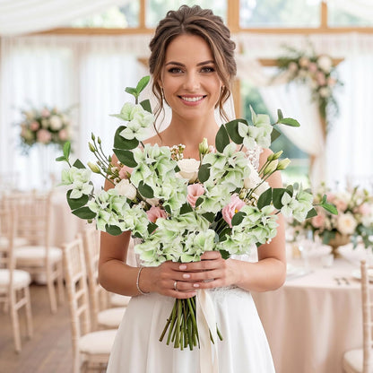 Lilac Flowers Artificial Bougainvillea 8 PCS Realistic Faux Bougainvillea Light Purple Silk Flowers 29.9" Long Stem Flowers for Tall Vase Home Wedding Centerepieces Decor (Light Purple)