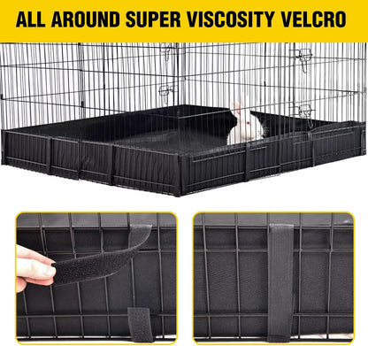 Pet Playpen Indoor & Outdoor Expandable Exercise Pen for Small Animals Rabbit cage with Waterproof Layer,Attach The Hutch Freely