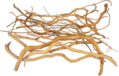 Natural Aquarium Driftwood, [170g] ( 20–40 cm /8–16 in) - Unique Root/Spider Wood Branches for Aquascaping, Planted Tanks & Terrariums, Fish & Plants Decoration, Each Piece One-of-a-Kind (Roots Only)