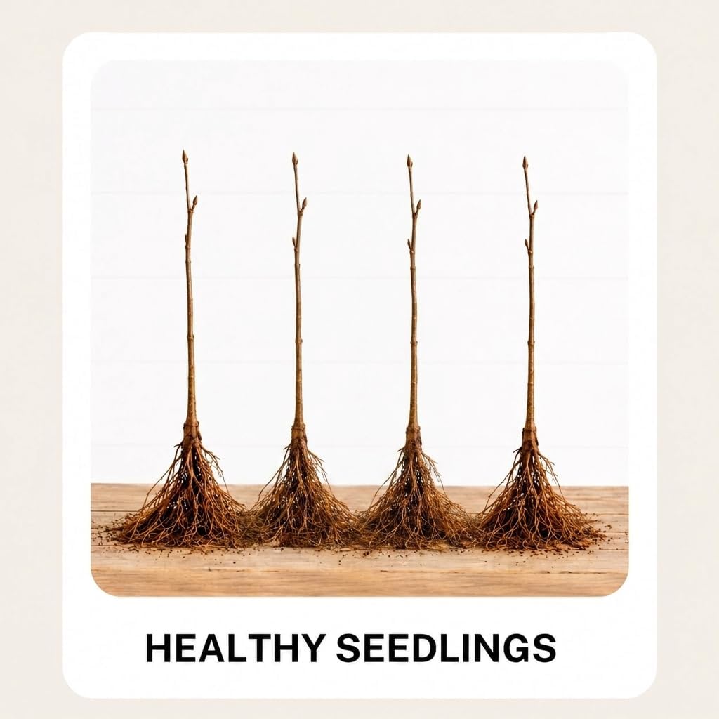 Fruit Orchard Bundle - 8 Live Bare Root Fruit Trees | Apricot, Apple, Plum & Pear Tree Bundle |2 of Each Variety | Dormant Fruit Tree Saplings for Backyard Orchards & Homesteads