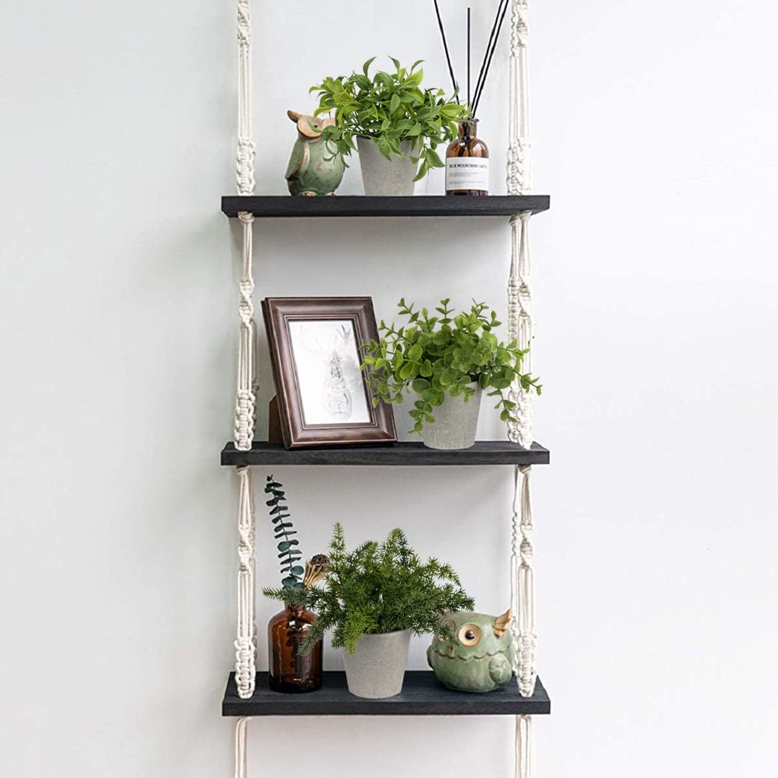 2PCS Fake Plants Potted Artificial Plants Greenery Faux Fern Eucalyptus Décor Plant for Indoor Home Office Bathroom Harmhouse Decoration