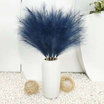 8 Pcs 38''/97cm Tall Faux Large Pampas Grass Decor, Mixed Beige | Artificial pompous pompas, fluffy fake plants, floor vase filler, or wedding kitchen home boho decorations