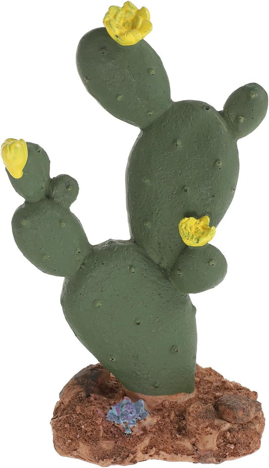 Resin Cactus Decor for Reptile Terrarium Xmas Desert Landscaping