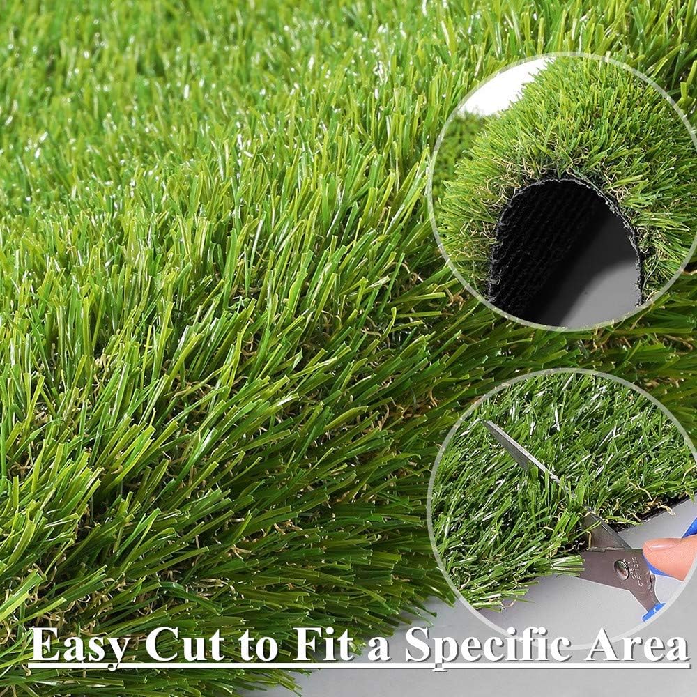 ALTRUISTIC Premium Artificial Grass Drainage Holes & Rubber Backing,6.5 ft x10 ft, 70 oz /1.38 Inch Pile Height Realistic Synthetic Grass Mat Extra-Heavy & Soft Pet Turf Fake Grass for Dogs Outdoor