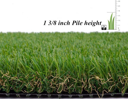 ALTRUISTIC Premium Artificial Grass Drainage Holes & Rubber Backing,6.5 ft x10 ft, 70 oz /1.38 Inch Pile Height Realistic Synthetic Grass Mat Extra-Heavy & Soft Pet Turf Fake Grass for Dogs Outdoor