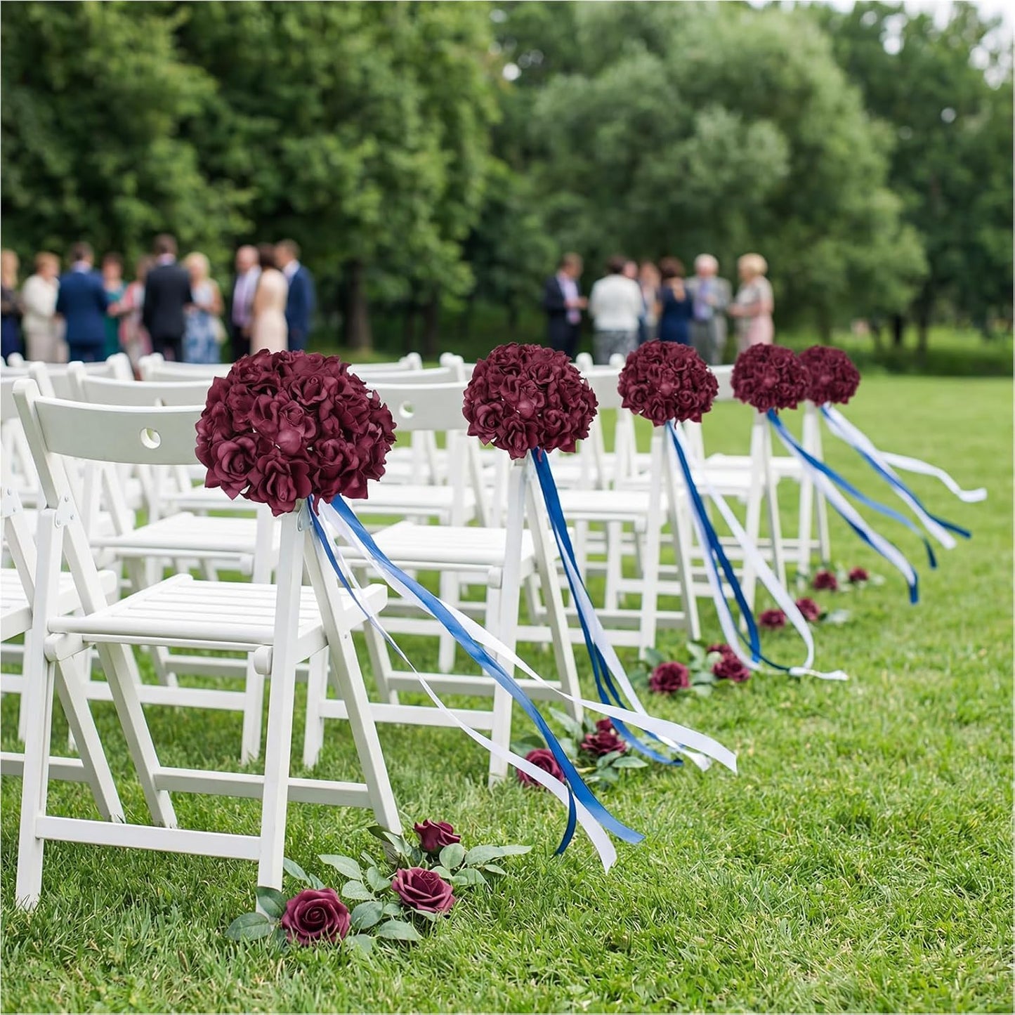 25PCS Gardenia Flowers Artificial 3.15’’ Foam Fake Rose Heads White Faux Gardenia Flowers with Stems for Wedding Bouquet Bridal Shower Party Home Floral Arrangements(White)