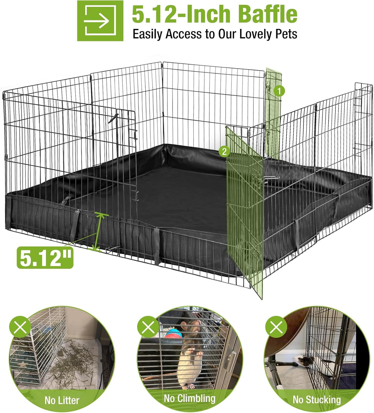 Rabbit Playpen Bunny Run Extension Indoor Small Animal Playpen