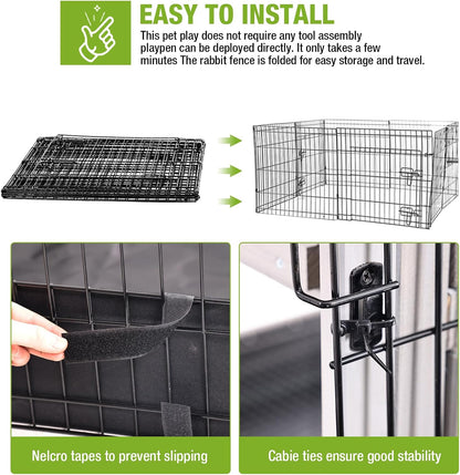 Rabbit Playpen Bunny Run Extension Indoor Small Animal Playpen