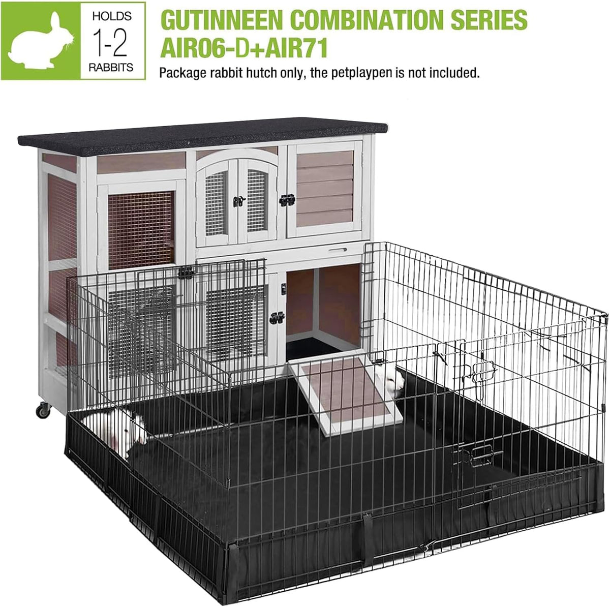 Rabbit Playpen Bunny Run Extension Indoor Small Animal Playpen