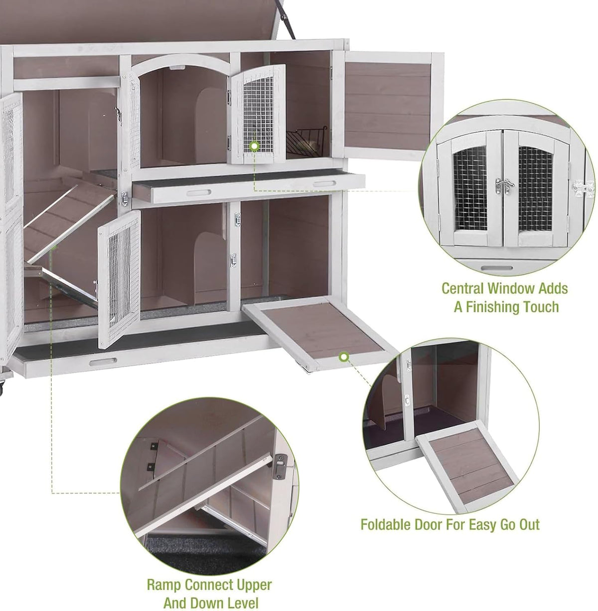 Rabbit Playpen Bunny Run Extension Indoor Small Animal Playpen