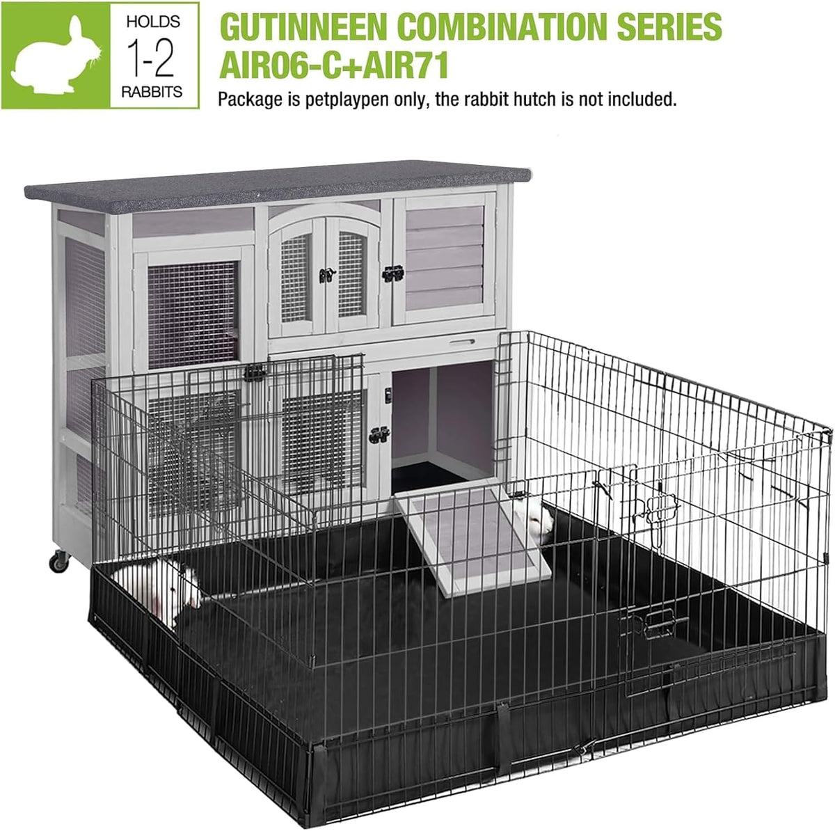 Rabbit Playpen Bunny Run Extension Indoor Small Animal Playpen