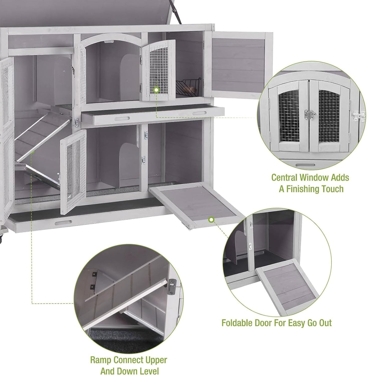 Rabbit Playpen Bunny Run Extension Indoor Small Animal Playpen