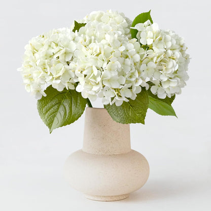 20" 4PCS Artificial Light Blue Hydrangea Flowers Large Faux Latex Real Touch Fake Hydrangeas Silk Bouquet with Leaves Stems for Family Table Office Wedding Party Arrangements