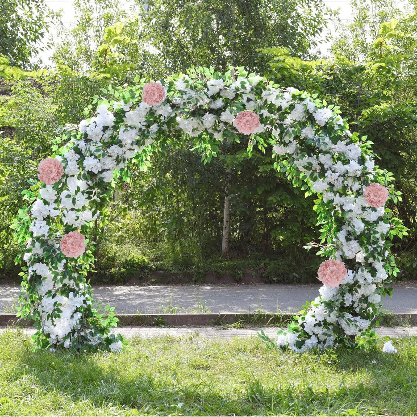 65pcs White Hydrangea Artificial Flowers Bulk (Not Squished, No Steaming Need) Ivory Faux Hydrangeas Bouquet Silk Flowers with Stems for Wedding,Party,Centerpieces,Home,Baby Shower Decor