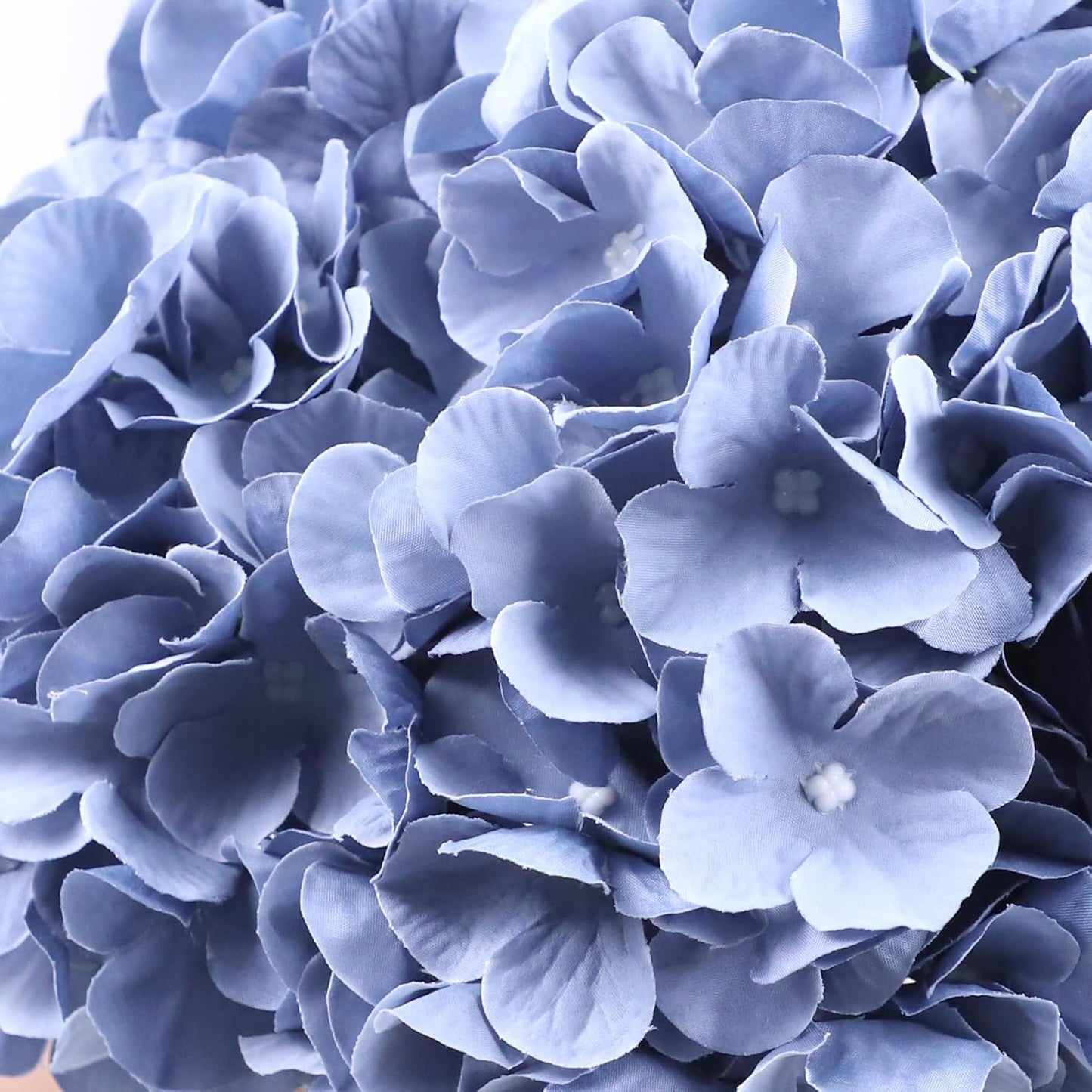 65pcs White Hydrangea Artificial Flowers Bulk (Not Squished, No Steaming Need) Ivory Faux Hydrangeas Bouquet Silk Flowers with Stems for Wedding,Party,Centerpieces,Home,Baby Shower Decor