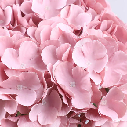 65pcs White Hydrangea Artificial Flowers Bulk (Not Squished, No Steaming Need) Ivory Faux Hydrangeas Bouquet Silk Flowers with Stems for Wedding,Party,Centerpieces,Home,Baby Shower Decor