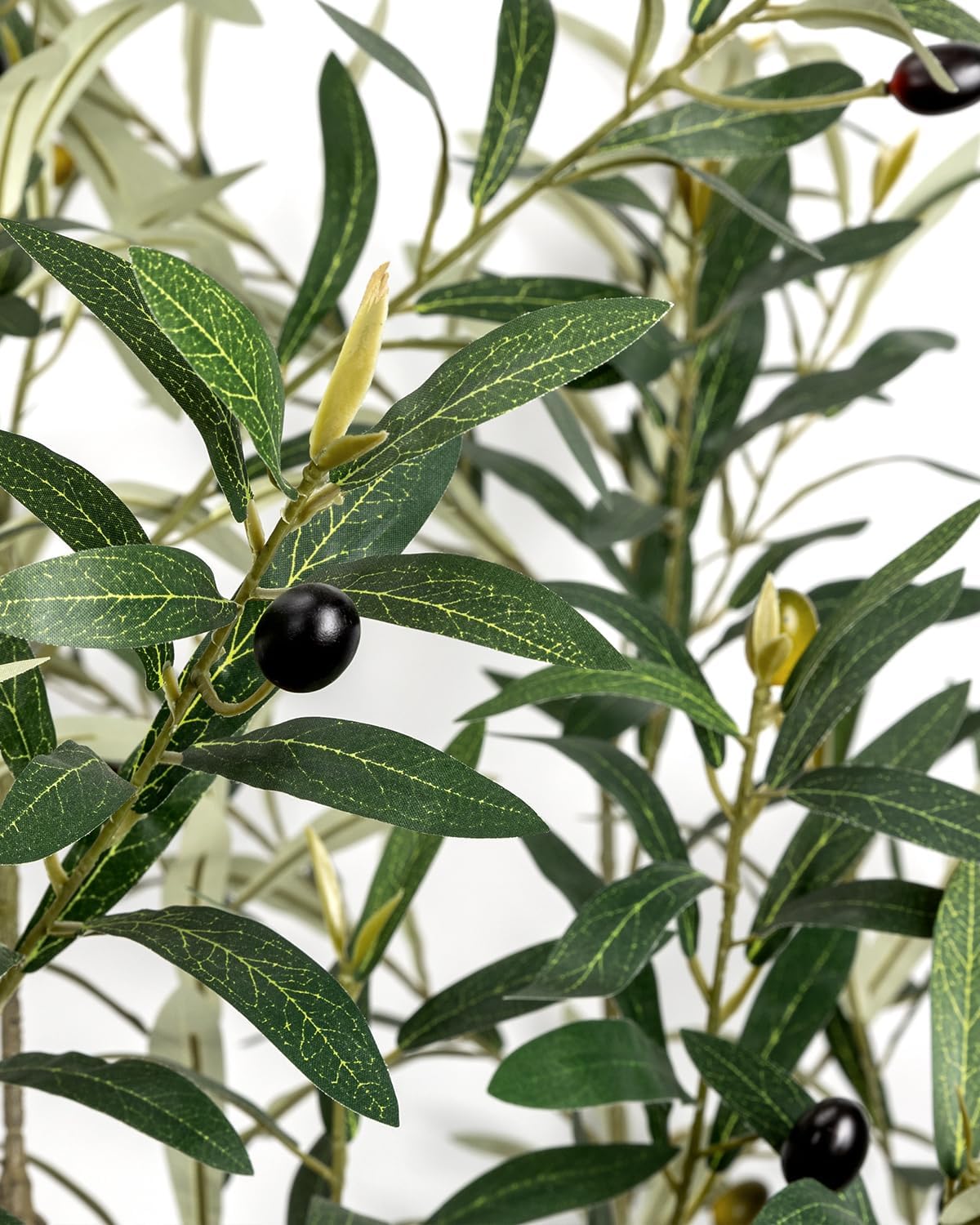 Artificial Olive Tree 6FT Faux Indoor with Planter&Cotton Basket